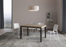  Tavolo Allungabile 140-400x90x77 cm Everyday Tortora Gambe Antracite