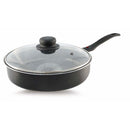 Padella Multiuso Multicooker 26 Cm Cottura Dietetica Ecostone Rivestimento In Pietra Silex Nero