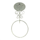 Portasciugamani ad Anello 20x6xh38,5 cm in Metallo Paris Bianco