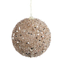 Set 6 Palle di Natale da Appendere Ø 10 cm in Plastica