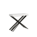 Consolle Allungabile 90-300x40x77 cm in Nobilitato Bianco