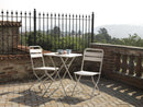 Sedia Pieghevole 44x53xh86 cm in Metallo Rovigo Bianco
