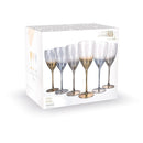 Set 6 Calici Vino Très Chic in Vetro VdE Tivoli 1996 Champagne  