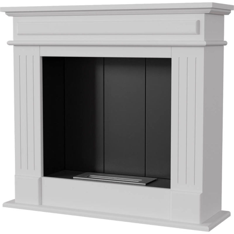 Camino a Bioetanolo da Pavimento 95x28x87 cm Flig San Diego Light Bianco