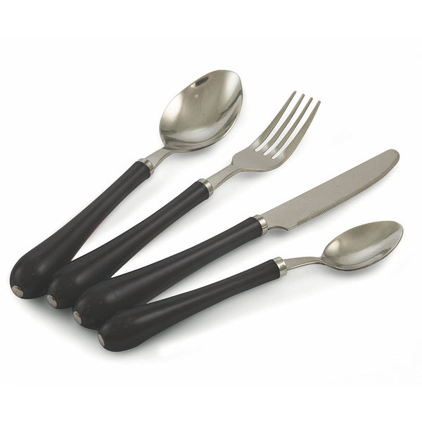 prezzo Servizio Set di Posate 24 Pezzi in Acciao Inox Villa d'Este Goccia Nero