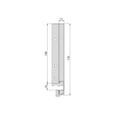 Cassetto Esterno Vertex 40 Kg H178 mm P 500 Verniciato Bianco Acciaio Emuca