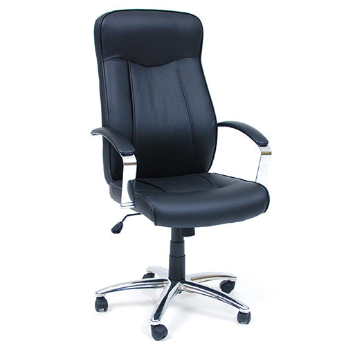 online Sedia Poltrona Presidenziale Girevole in Similpelle Nero da Ufficio