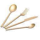 Servizio Set di Posate 24 Pezzi Oro Lucido in Acciaio Villa d'Este Home Tivoli Stylo