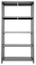 Scaffale in Metallo 5 Ripiani 100x40x187 cm  Ettore Grigio