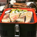 Barbecue Portatile a Carbone Carbonella 42,5x34,7x 23 cm in Metallo Cube Arancio