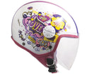 Casco Jet per Bambini Visiera Lunga CGM Comics 206G Fucsia