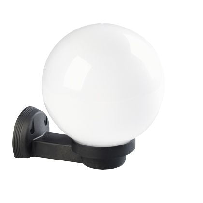 online Lampada Applique a Sfera Opale in Alto Colore Nero Diametro 20Cm per Esterno Linea Globo Sovil