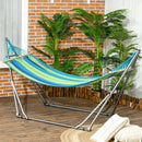 Amaca da Giardino 270x100x94 cm con Supporto in Acciaio Multicolor