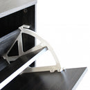 Scarpiera Sally 60x24x80 h cm in Legno Grigio Scuro