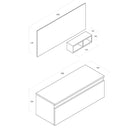 Mobile da Bagno sospeso Ibiza 14 Grigio Opaco Laccato TFT