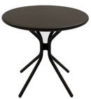 Tavolino da Giardino Ø50x45 cm in Ferro Taddei Shell Grigio Scuro