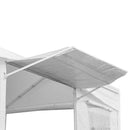 Tendostruttura Garage 3x6m con Tetto e Teli Laterali Bianco