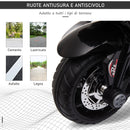 Moto Elettrica per Bambini 6V  Nera e Rossa