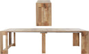 Consolle Allungabile 51/300x90x77 cm Pratika Pereira d'acero
