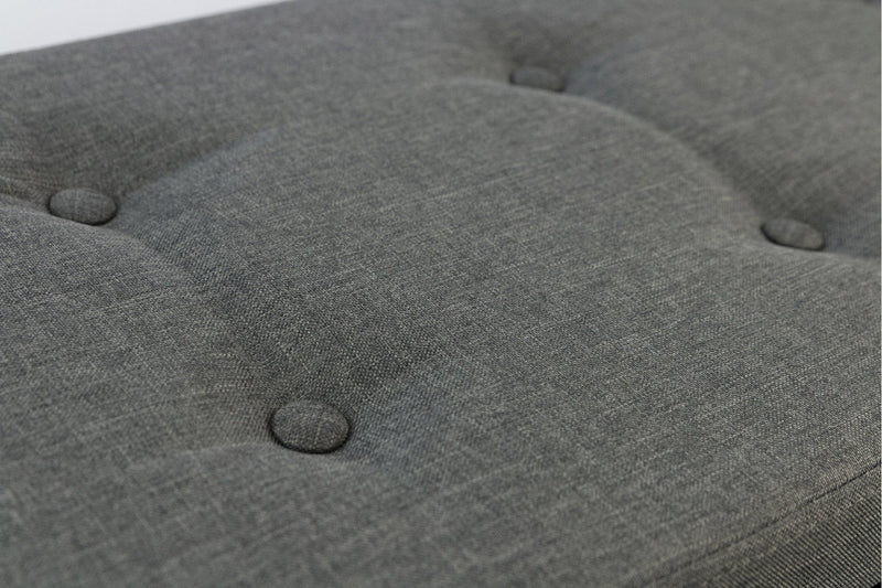 Baule Cassapanca Pouf Contenitore in Polyestere Soriani Grigio