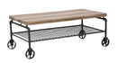 Tavolo da Caffé Manhattan 126x62,6x45,6 cm in Ferro e MDF