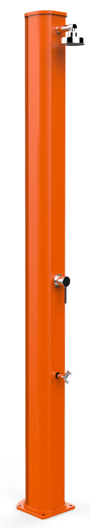 acquista Doccia Solare da Giardino 40L Miscelatore e Lavapiedi Arkema Big Jolly Arancio