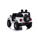 Macchina Elettrica per Bambini Fuoristrada Jeep Wrangler Rubicon 12V con Telecomando Bianco