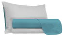 Set Lenzuola Sopra Sotto e Federe Doubleface Ottanio\/Grigio Chiaro