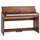 Pianoforte Elettrico 88 Tasti Pesati con Meccanica a Martelletto 3 Pedali 680 Timbri e 80 Demo Marrone