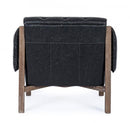 Poltrona Imbottita 83,5x81,5x76 cm in Similpelle Nera