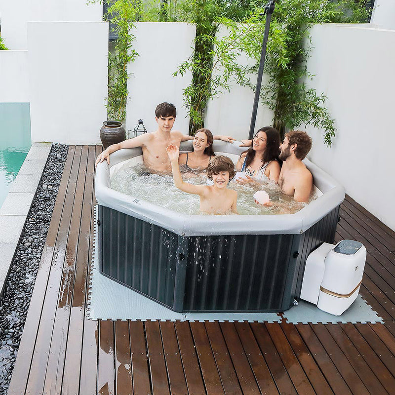 Piscina Idromassaggio Gonfiabile Riscaldata Ø193x73 cm Toscana Plus con Raggi UV