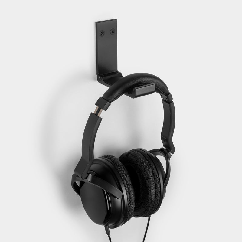 Set 5 Appendiabiti Pieghevoli da Parete in Acciaio e Tecnoplastica Emuca Nero