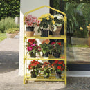 Serra da Giardino 3 Ripiani in Acciaio con Telo Rama Azalea Gialla