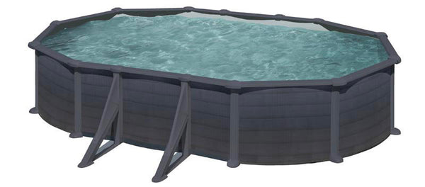 Piscina Ovale Fuori Terra 610x375xh132 cm in Acciaio e PVC Gre Granada acquista
