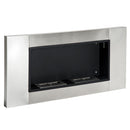 Camino a Bioetanolo da Parete 110x54 cm Argento 