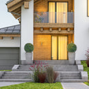 Set di 2 Piante Artificiali a Sfera Ø42 cm con Fiori di Lavanda per Casa e Giardino Verde e Viola   