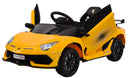 Macchina Elettrica per Bambini 12V con Licenza Lamborghini Aventador SVJ Small Giallo