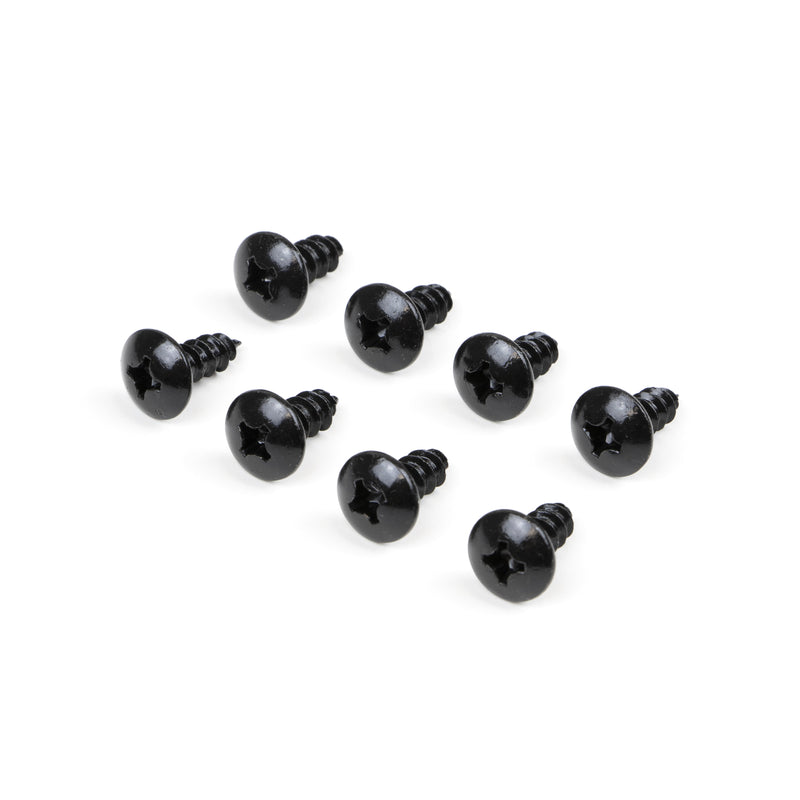 Kit 4 Ruote Slip per Carrello Ø7,5 cm con Piastra in Acciaio Emuca Neri