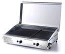 Doppia Piastra di Cottura in Ghisa a Gas GPL e Metano Ompagrill Plancha Double 4069/Cover/M