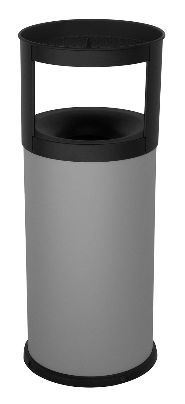 prezzo Pattumiera Gettacarte Ø31xh80 cm Autoestinguente Posacenere in Acciaio Verniciato Grigio