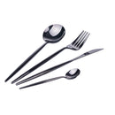 Servizio Set di Posate 24 Pezzi in Acciaio Inox VdE Tivoli 1996 Preciosa Nero