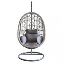 Dondolo Capraia 195x93x122 cm in Acciaio Grigio