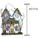 Set 2 Villaggio Legno 22 H 27 cm