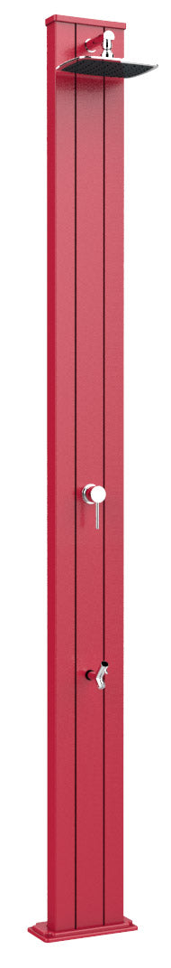 prezzo Doccia Solare da Esterno Giardino 30L Miscelatore e Lavapiedi Arkema Spring S Cherry