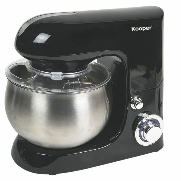 Impastatrice Planetaria 5 Litri 6 Velocità 1300W Ciotola in Acciaio Kooper Atena Nera sconto
