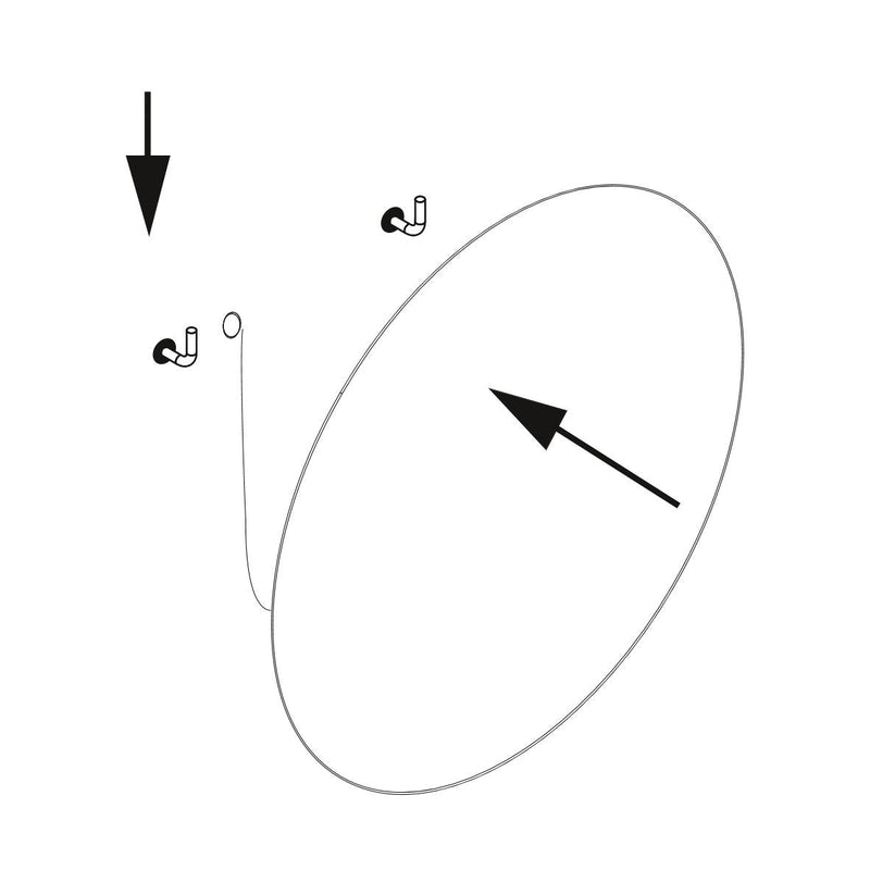 Specchio da Bagno Cassiopea con Illuminazione Led Imballo 1 Pezzo Alluminio e Vetro Emuca