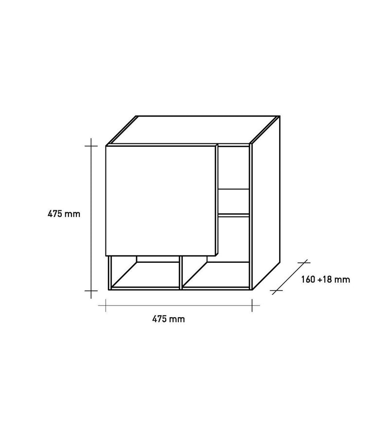 Mobile Bagno Sospeso 180cm TFT Ibiza Bianco Grigio