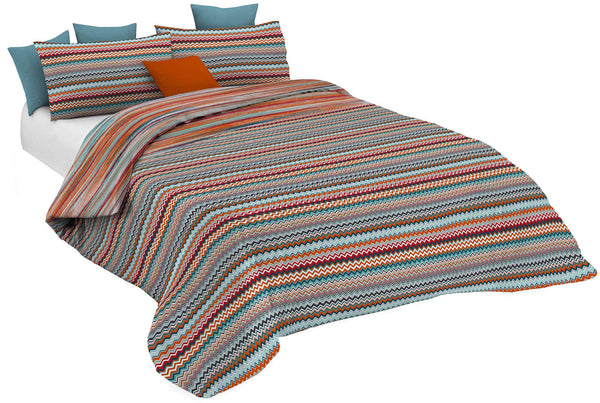 Copripiumino Matrimoniale Stampato Athena Rabat Multicolore online