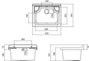 Lavatoio 42x34x24 cm in Polipropilene 11,5l Pilozzo Wash Grigio Lucido