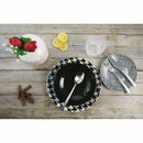 Servizio Piatti 18 Pezzi in Porcellana e Gres Villa d'Este Pied De Poule